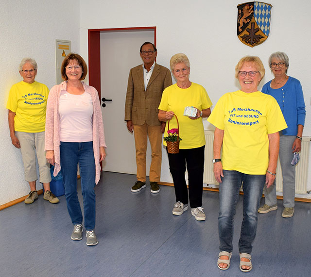 v.l.n.r. Marianne Nöll, Heidi Friedrich, Hans-Herbert Nebel, Christine Henrich, Maritta Kaminski und Christel Müller