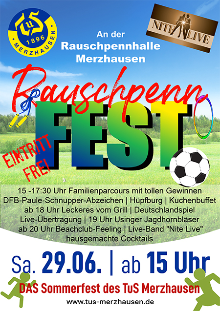 Flyer Rauschpennfest 2024