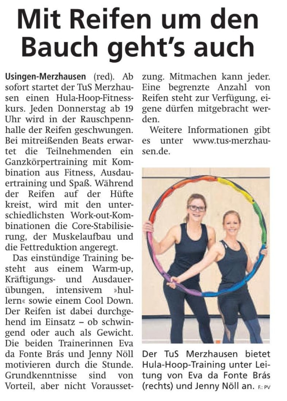 Hula-Hoop-Fitnesskurs