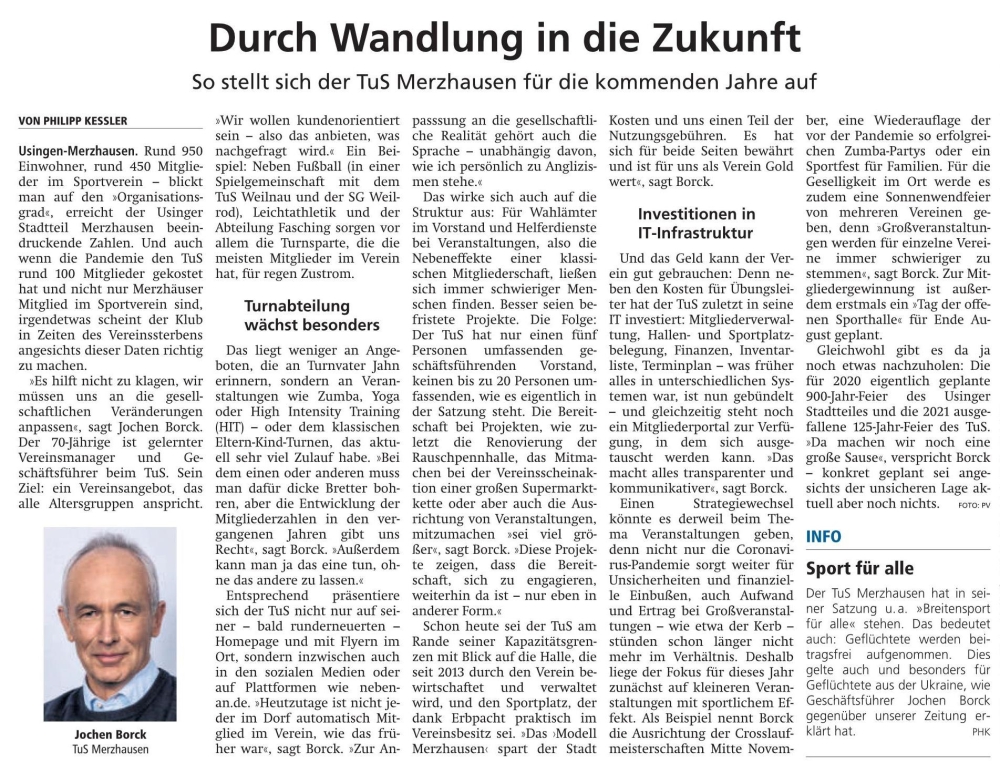 Durch Wandlung in die Zukunft