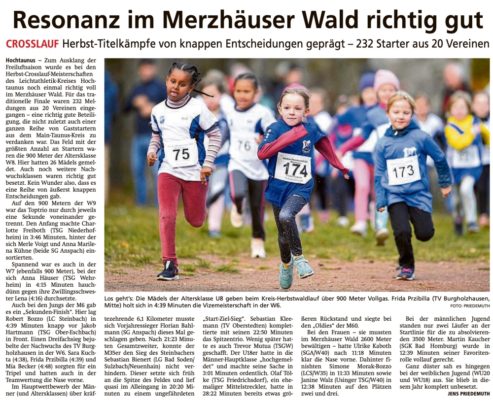 Merzhäuser Crosslauf - TuS Merzhausen